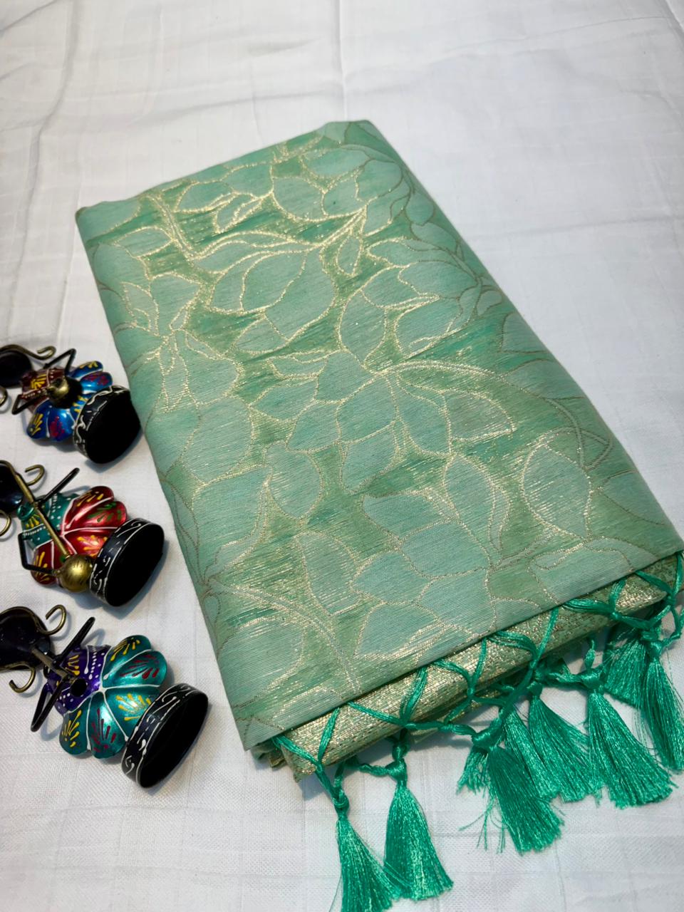 Tissue Cotton Sarees