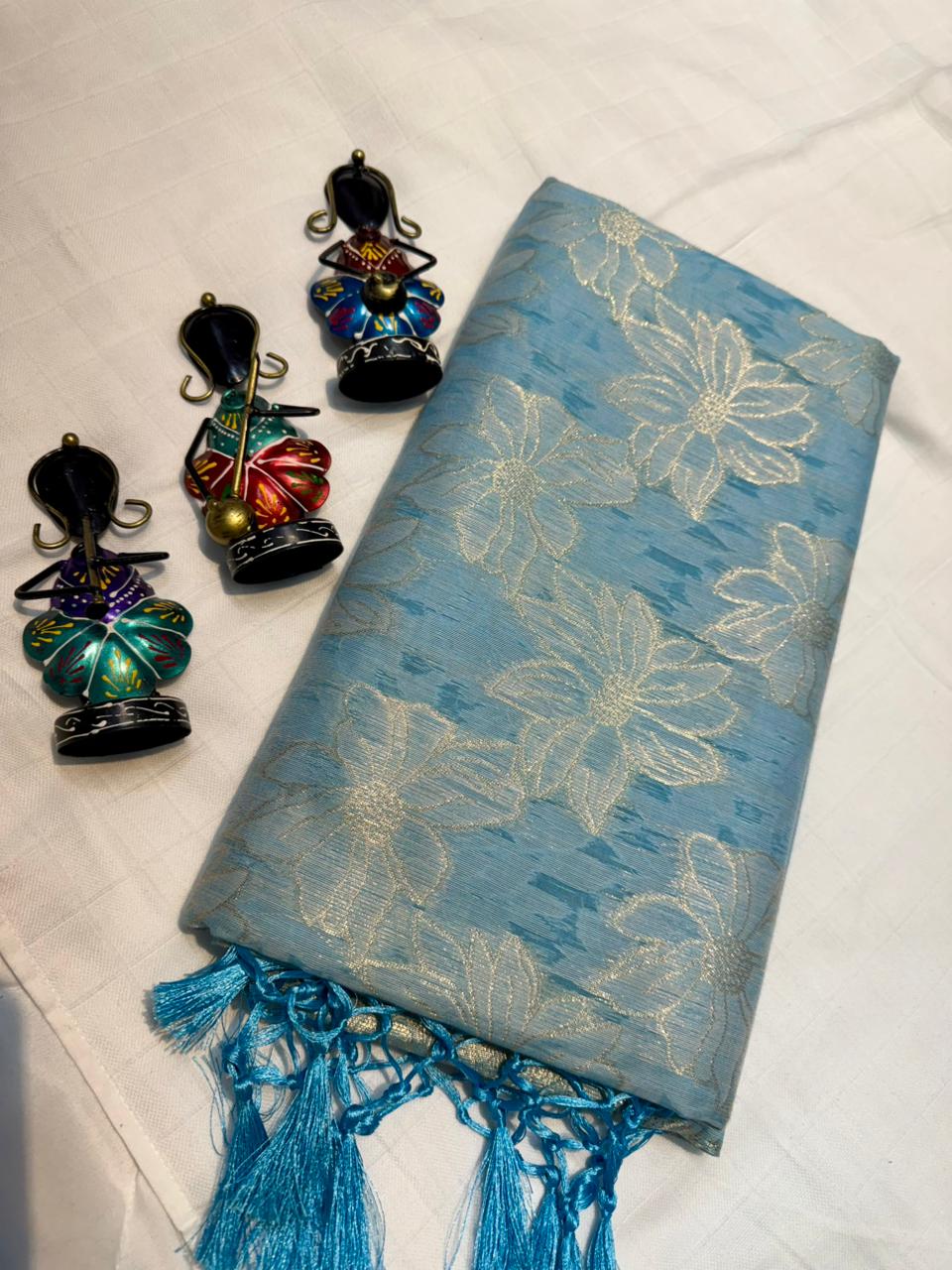 Tissue Cotton Sarees