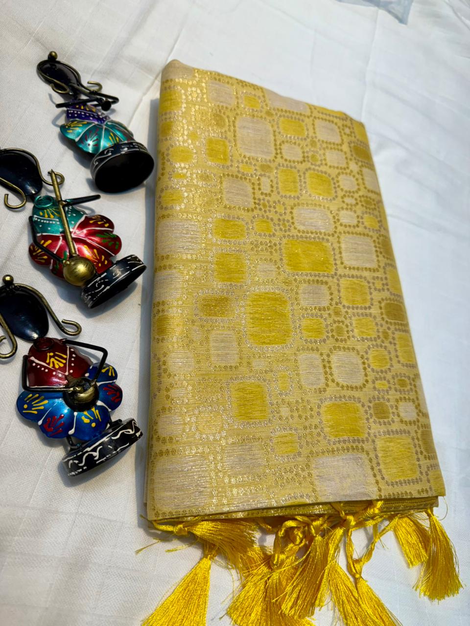 Tissue Cotton Sarees