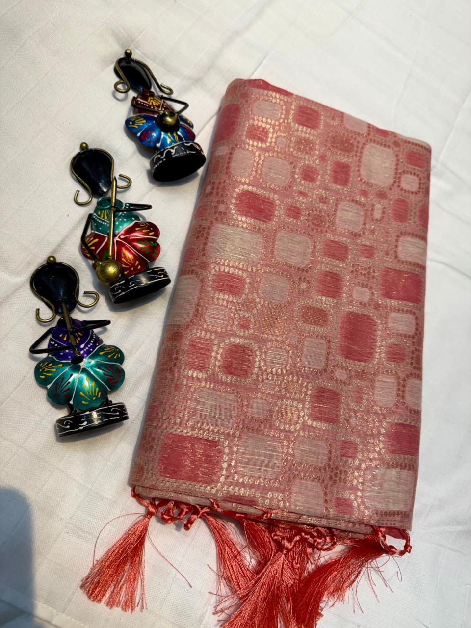 Tissue Cotton Sarees