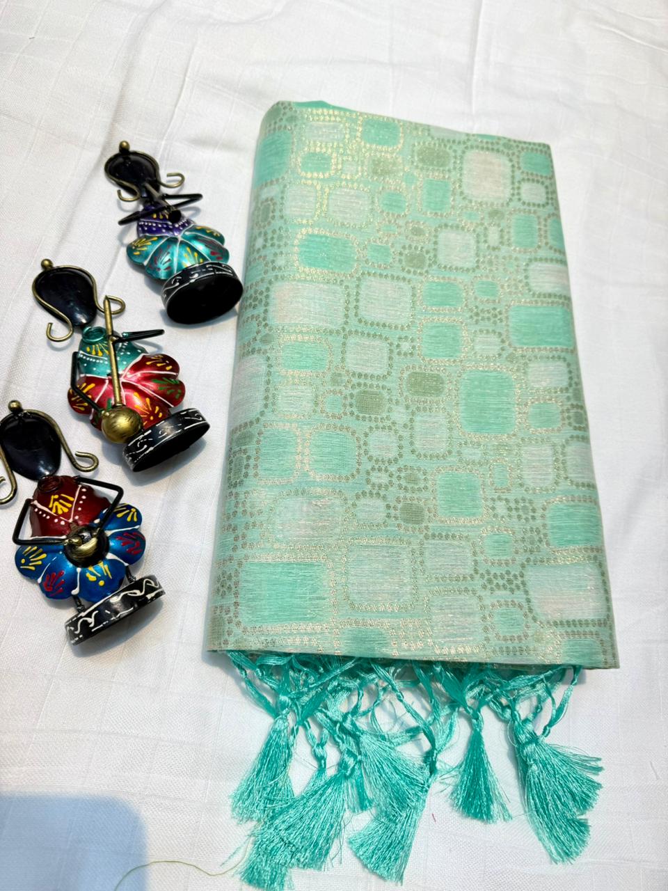 Tissue Cotton Sarees