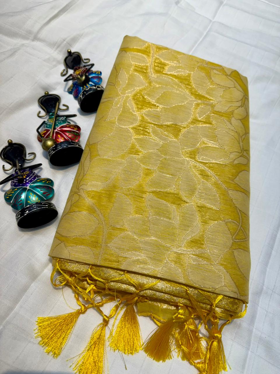 Tissue Cotton Sarees