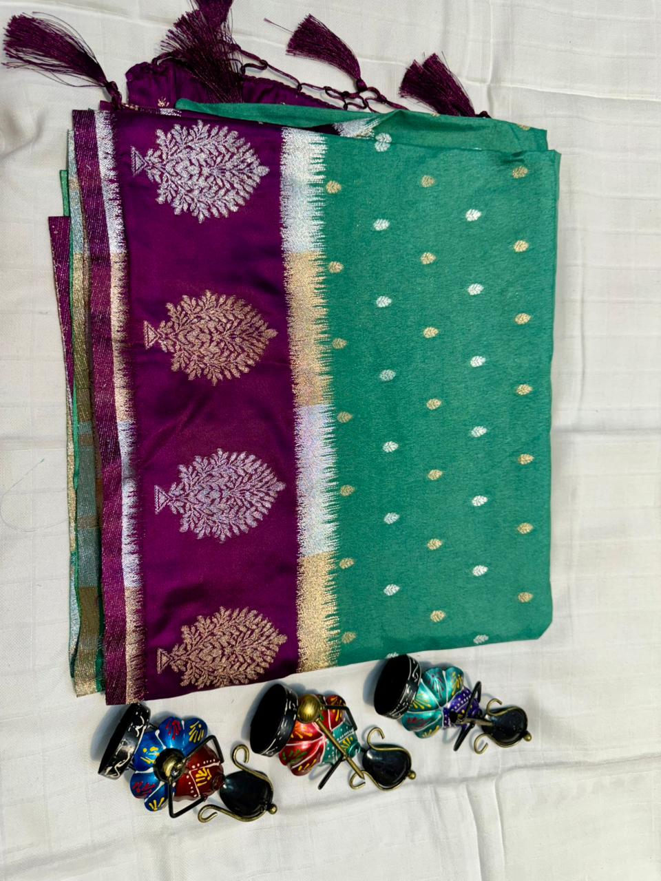 Georgette Sarees with Satin Border