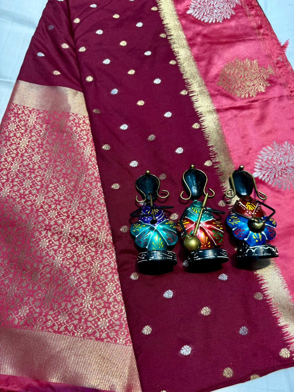 Georgette Sarees with Satin Border