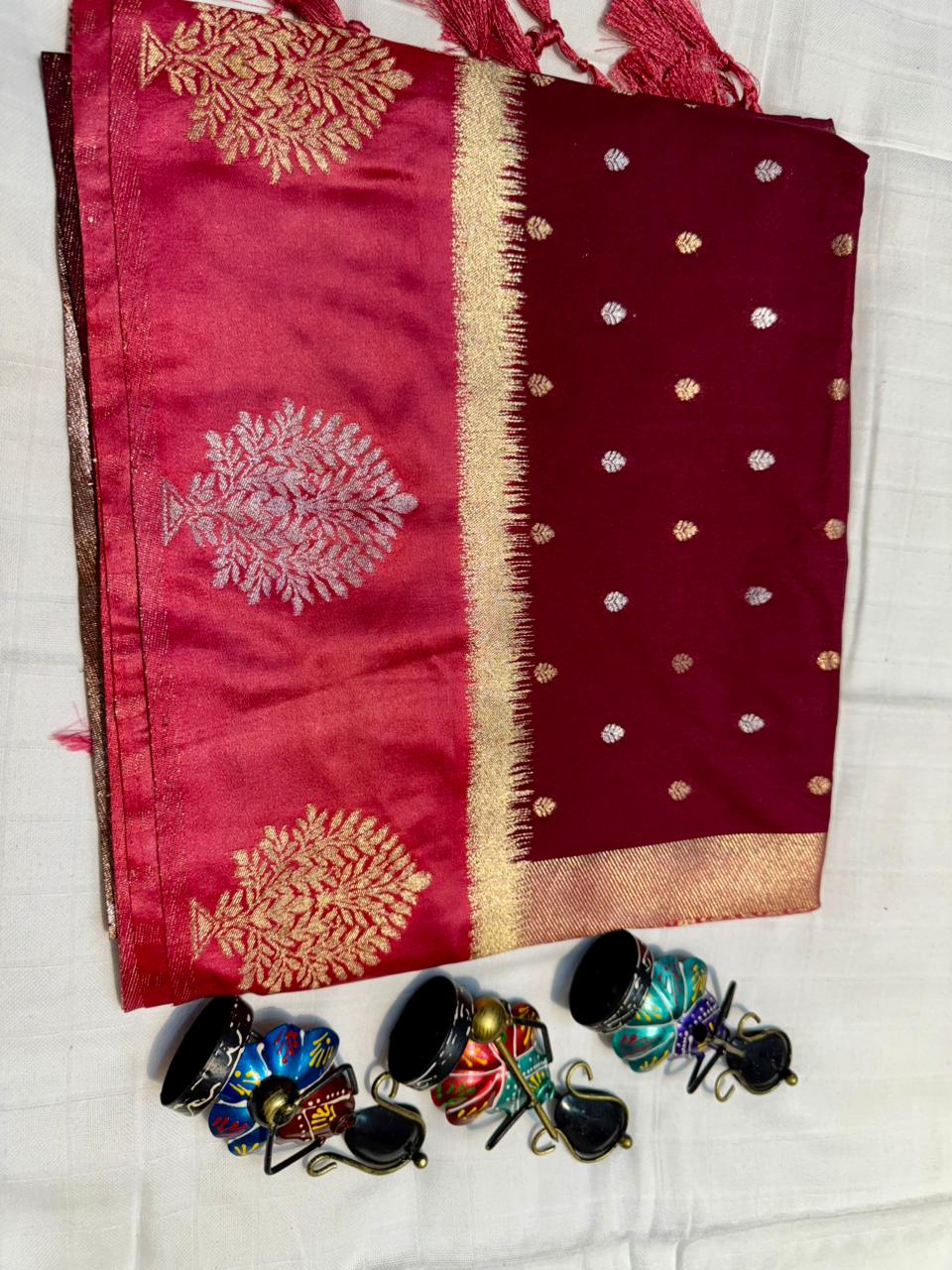 Georgette Sarees with Satin Border