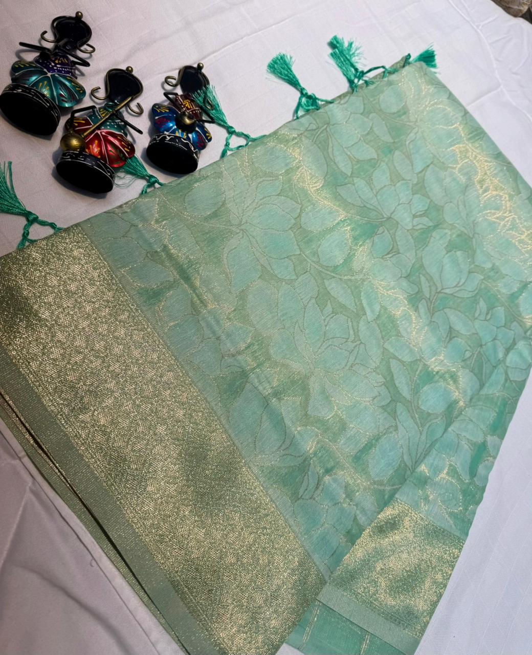 Tissue Cotton Sarees