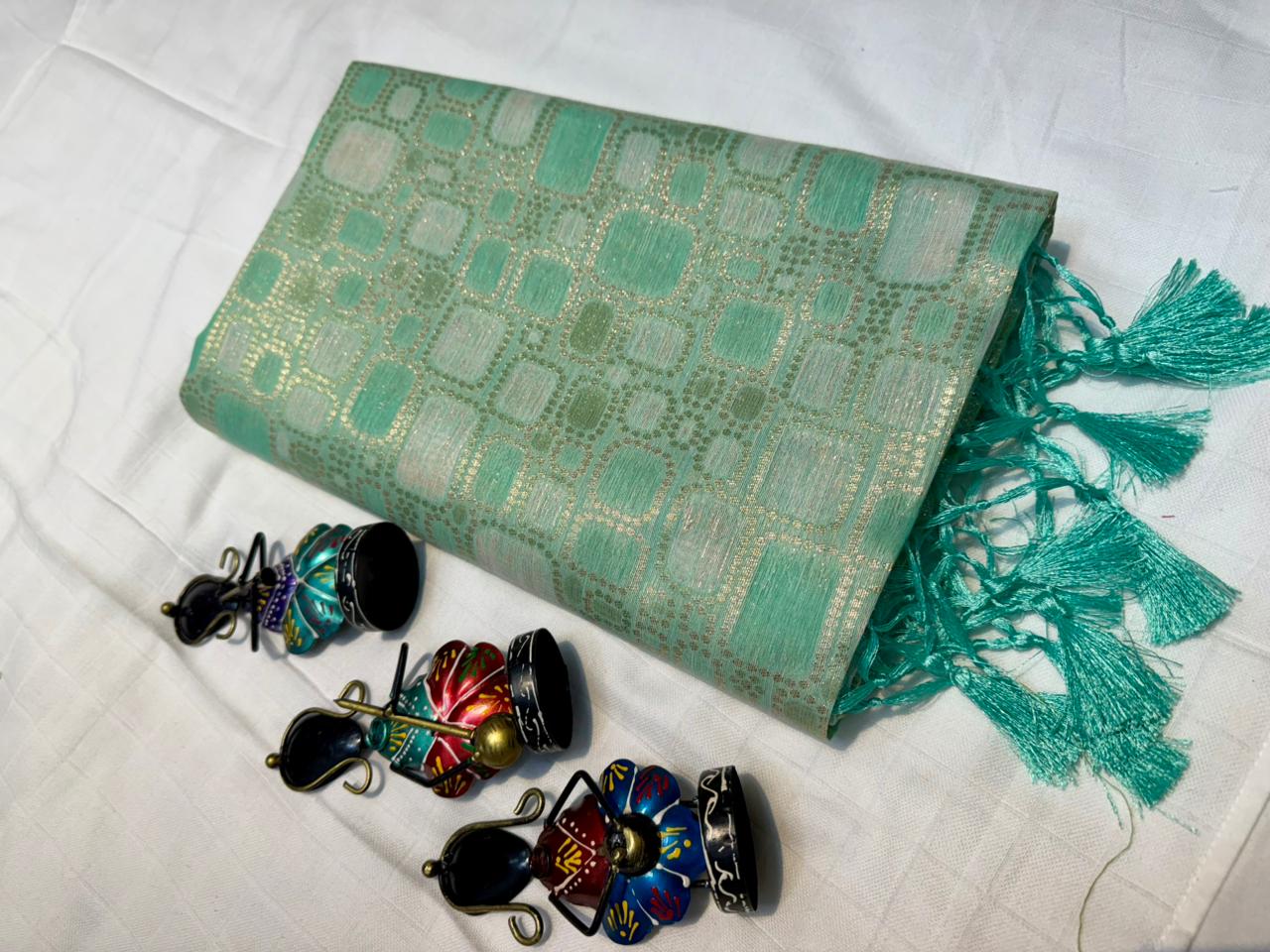 Tissue Cotton Sarees